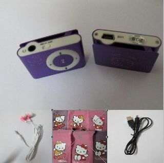 2G Memory Hello Kitty Clip  player 2GB purple Best Gift