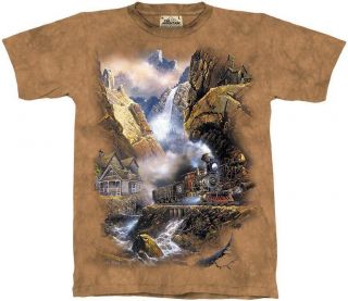 Mountain T Shirt   Rails to Pandora   The Mountain Tee Shirt   Train 