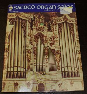 SACRED ORGAN SOLOS CHURCH MUSIC BOOK ARRANGED BY CHESTER NORDMAN MARIO 