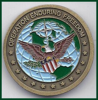 13. DEPT OF THE NAVY / CHALLENGE COIN / OPERATION ENDURING FREEDOM