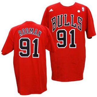 NBA Chicago Bulls Dennis Rodman Red Basketball Shirt Jersey