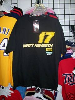 Matt Kenseth #17 DeWalt 2 SIDED NASCAR T Shirt Medium Black