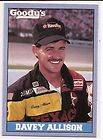 1991 1992 TRAKS NASCAR Trading Cards Davey Allison 5pcs
