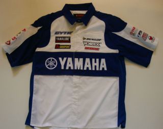 YAMAHA Racing JH Design Pit Crew Shirt GM NASCAR Style NWT WHITE 