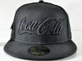 COCA COLA NEW ERA COCA COLA BLACK/BLACK 59Fifty Fitted CAP