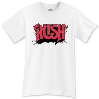 Rush Band White T SHIRT Size S M L XL 2XL