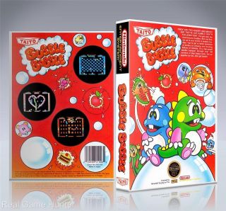 NO GAME) Nintendo Nes Case Bubble Bobble (New Quality Collectors Box 