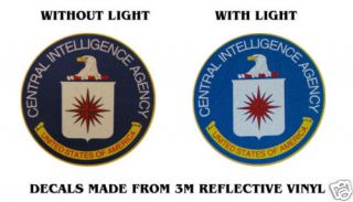 CIA CENTRAL INTELLIGENCE AGENCY BADGE DECAL 4 REFLECT