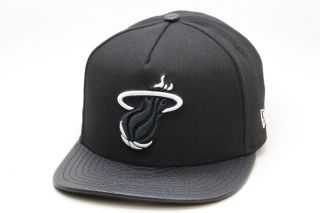   Heat Snake Skin Strapback Hat [Black] Snapback NBA Limited Edition