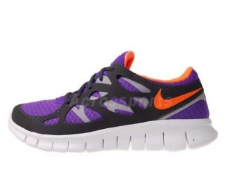 Nike Free Run 2 Purple Orange Wolf Grey 2012 Mens Running Shoes 443815 