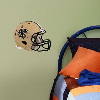 New Orleans Saints FATHEAD Team Logo Helmet NFL 11x9 Vinyl Wall 