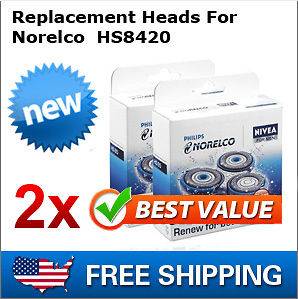 Replacement Heads for Norelco HS8420 Shaver 2 Pack