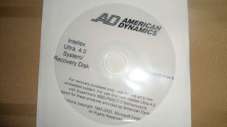 American Dynamics Intellex Ultra, 4.0 System/Recover​y Disk *NEW*