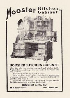 HOOSIER Kitchen CABINET Cupboard w Flour Bins Old 1905 Antique Oak 
