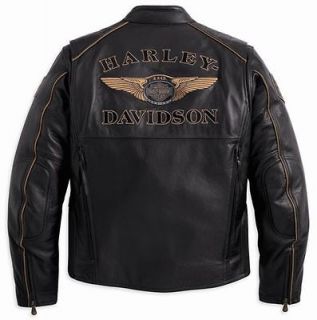 Harley Davidson Mens Limited Edition 110th Anniversary Leather Jacket 