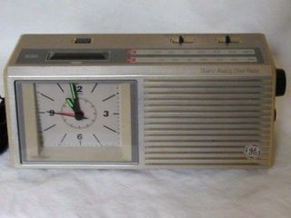 Vintage General Electric Quartz Analog AM/FM Clock Radio: Works Great!