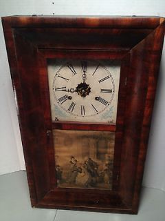 Chauncey Jerome OG Mantel Clock  CT, 1845 50, Running Condition