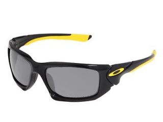 New Oakley Scalpel Sunglasses Polished Black/Yellow / Black Iridium 