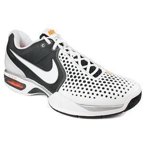 Nike Air Max Courtballistec 3.3 Mens Tennis Shoes White/Gray/Ora 