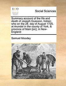 Summary Account of the Life and Death of Joseph Quasson