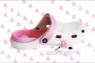 HomieGear Brand Womens Medical Nursing Clogs PINK / WHITE with PINK 