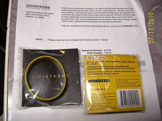 NEW 2 YOUTH LANCE ARMSTRONG LIVESTRONG BRACELETS BY NIKE