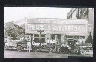 MEMPHIS TENNESSEE JUST WHISTLE SODA POP BOTTLING DELIVERY TRUCKS REPRO 