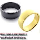 New Mens Women Stainless Steel Ring Golden/Silver Color Size 7 13