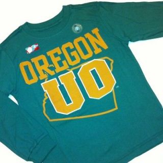 NEW! University Oregon Ducks UO Boys 5 x small Green Graphic Shirt 