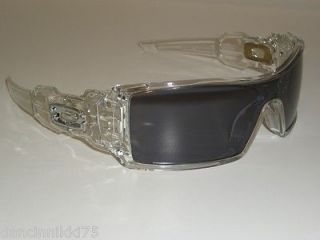 Oakley OIL RIG Sunglasses CLEAR FRAME with Grey Lens CUSTOM