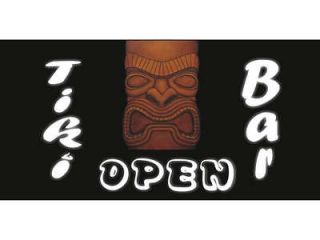 Ebn bn0081 Tiki Bar Mask Pub Club Banner Outdoor Flag Sign