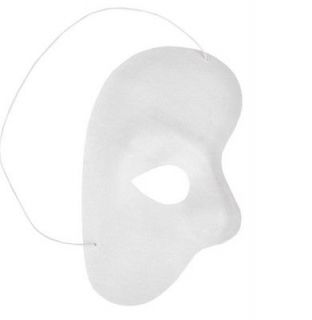 Phantom of The Opera Vinyl New Costume White Men Mask