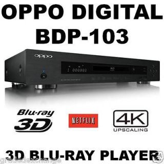 NEW OPPO BDP 103 4K 3D Blu ray DVD Player Universal Digital Network 