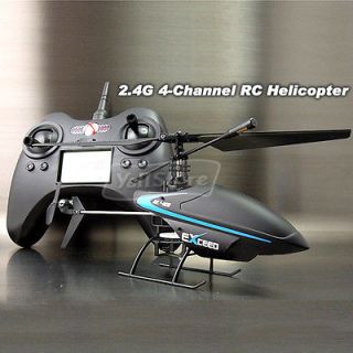   Channel RC Radio Control Single Blade Helicopter Black w/GYRO 6032