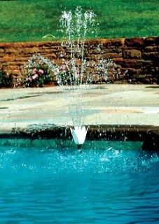 New Swimline 8575 Two Tier Outdoor Swimming Pool Flower Fountain