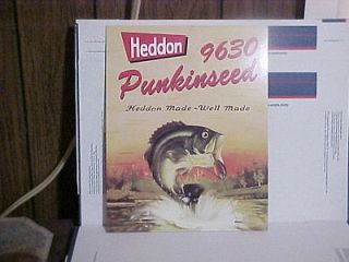HEDDON 9630 PUNKINSEED POSTER HEDDON MADE WELL 11 X 14 X 1/8