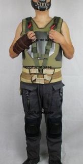 BANE STANDARD Costume Set TDKR tactical Halloween vest glove pants