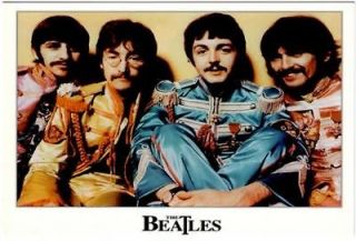 The Beatles Sgt. Pepper Uniforms in 1967 Modern Postcard #1