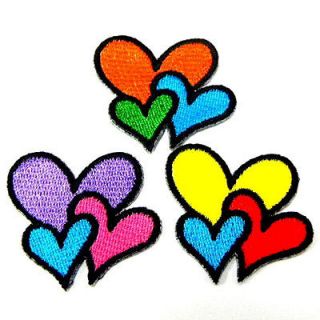   Heart Love Cartoon Cute Iron On Patch 1.2 Embroidered Appliques
