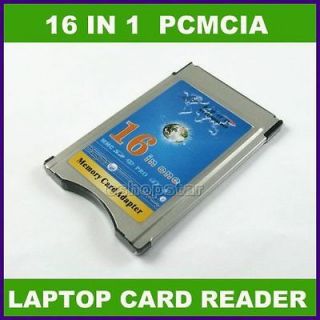 16 in 1 PCMCIA Pro/SD/MMC/XD/​SDHC Memory Card Reader