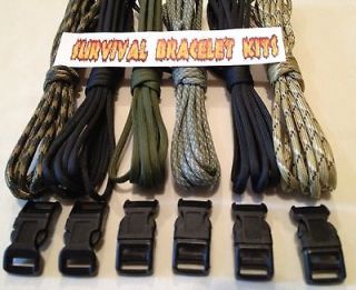   bracelet kit 6pack all cord 550 7 strand made in USA Paracord 550