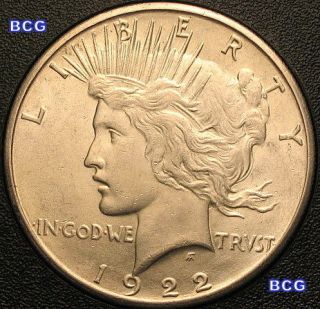 1922 S Peace Silver Dollar RARE VERY HIGH CHOICE MS WOW COIN GORGEOUS 