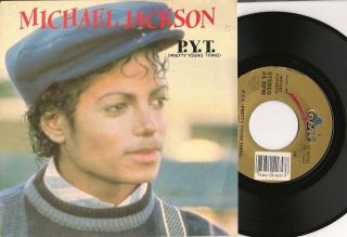   JACKSON Epic oldie 7 45, P.Y.T. from Thriller album, in Dutch sleeve