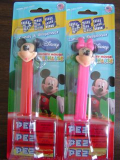 Mickey and Minnie Mouse Pez Candy Dispensers   Disneys Mickey Mouse 