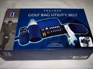 PGA Tour Golf Bag Utility Belt, Complete Multi compartment Caddy for 