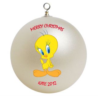 Personalized Custom Tweety Bird Christmas Ornament Gift Add Childs 