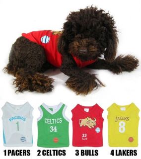 Dog Clothes Wholesale Pet Tanks Top Dog Sport T shirts Basketball 4 