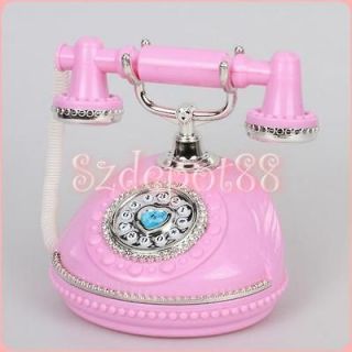   Retro Desk Telephone Musical Phone Toy w/ Music for Child Kids Gift