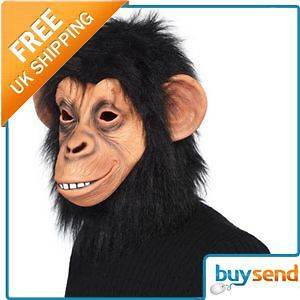 Planet Of The Apes Chimp Monkey Fancy Dress Mask New
