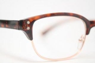 Tortoise Browline Reading Glasses +2.50 Combination Vintage Style 